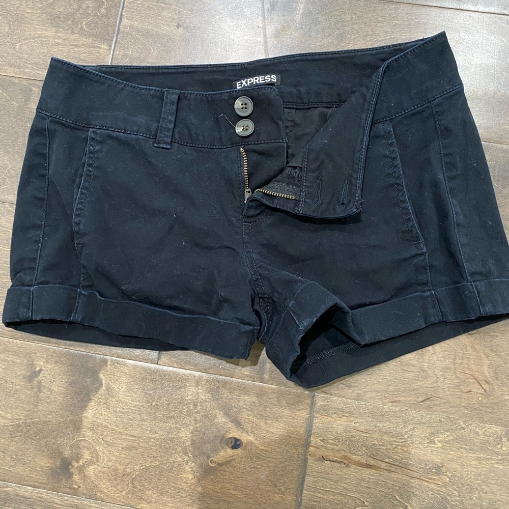 Express Black Shorts